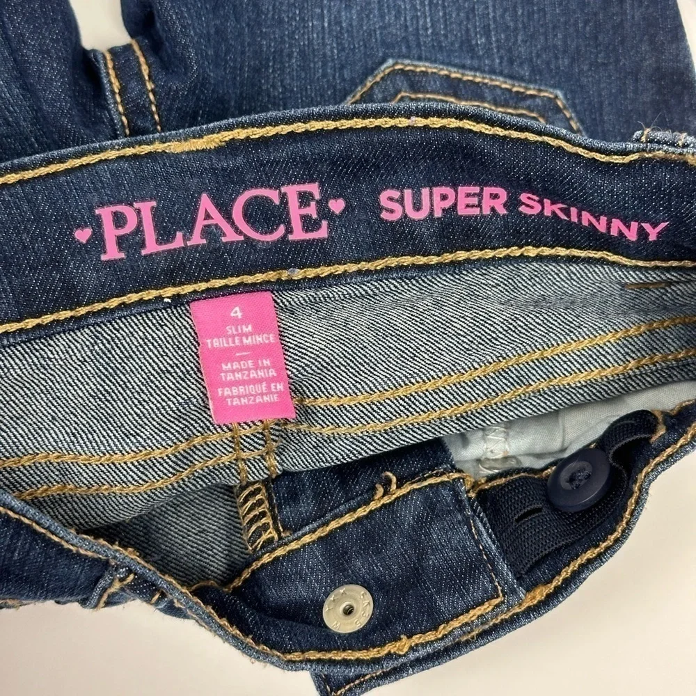 Toddler Girls Super Skinny Dark Wash Jeans